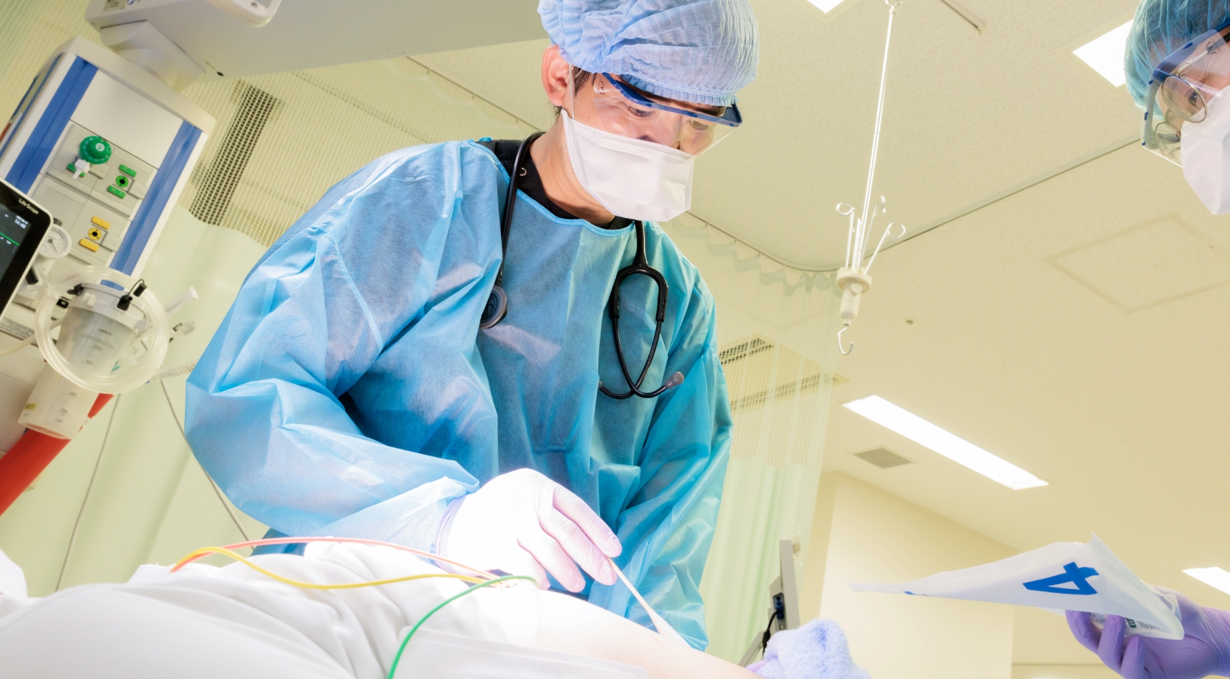 応急処置の様子